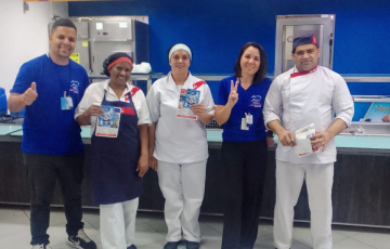 Trabalho de base na unidade ECOLAB, falamos com os trabalhadores da empresa SODEXO