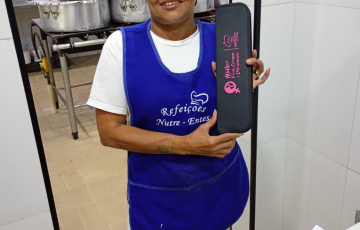Entrega de brinde Empresa NutreEntes